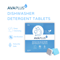 AVAPLUS 30 Pcs Dishwasher Detergent Block 5-1 Concentrated Rinse Cleaning Dishwashing 10g Tablets Dishwasher Powder