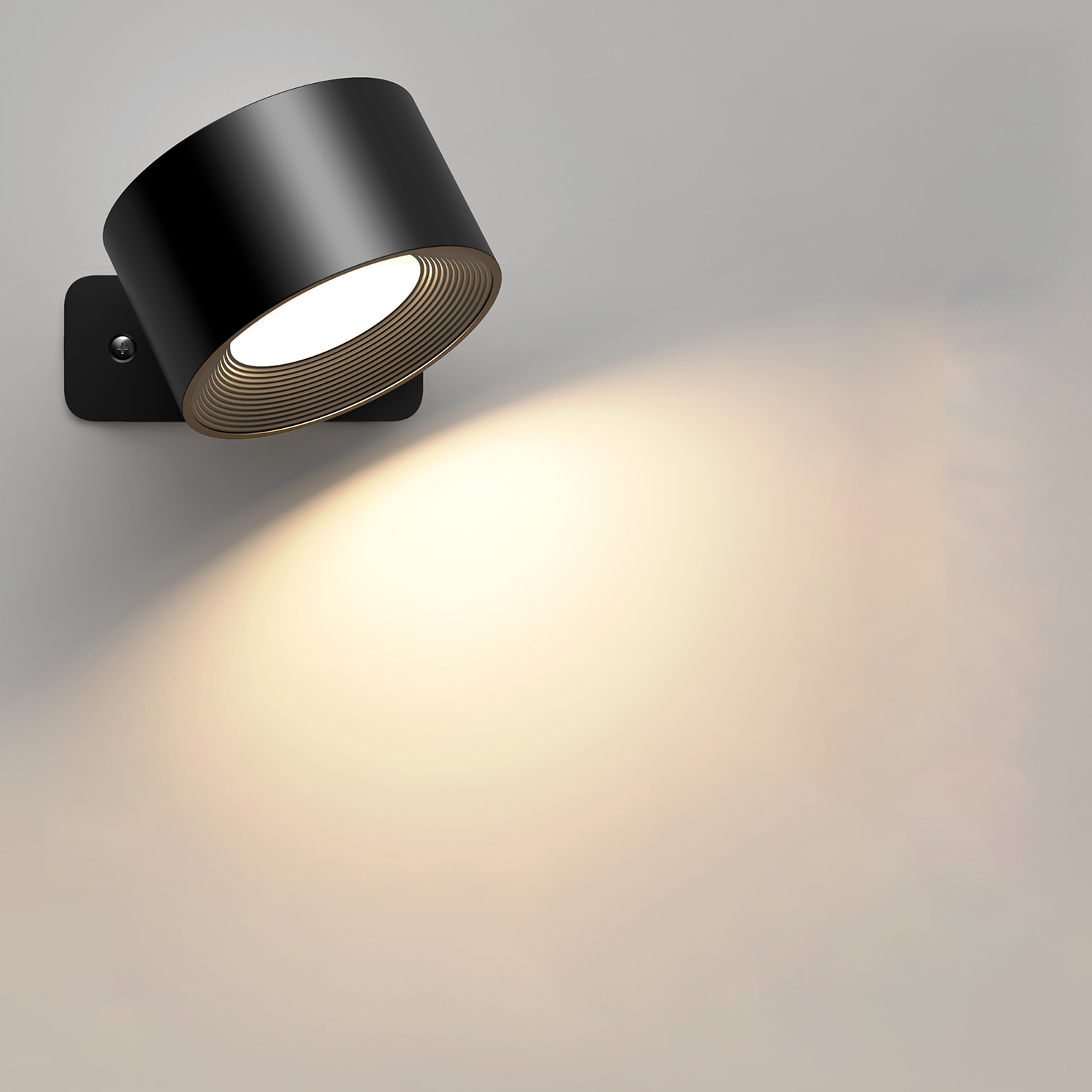 Rechargeable Remote Control Wall Lamp Touch Dimming 19-Color Adjustable Bedroom Night Light 2000MAH