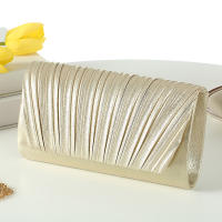 Mini Envelope Handbag Ruched Detail Fashionable For Women Party Wedding