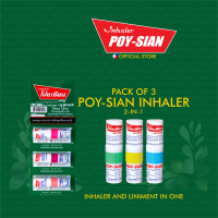 Poy Sian Inhaler and Liniment 2-in-1 (Pack of 3)