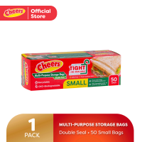 Cheers Small Size Multipurpose Storage Bag 50 Bags - Double Seal (1 Pack) CTC