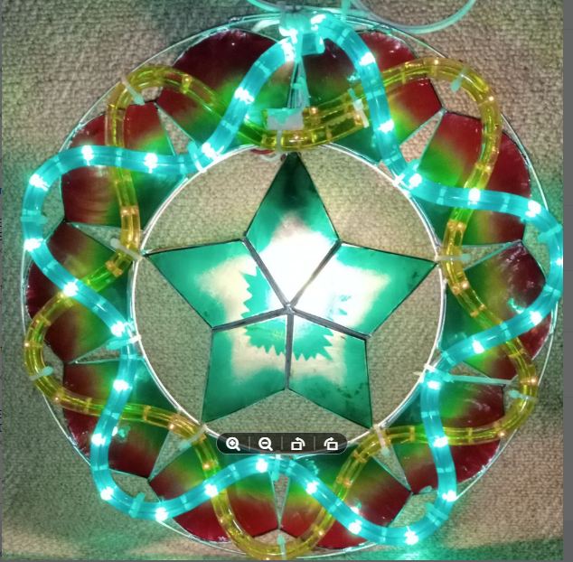 AUTHENTIC CAPIZ MINI PAROL GREEN 220v/ LED