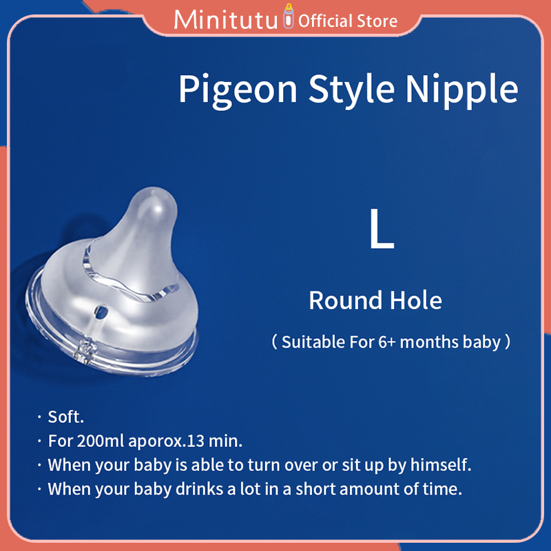 Minitutu Glass Feeding Bottle Newborn Straight ArcFor 0~6+ Months Anti-flatulence BPA Free
