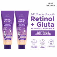Luxe Organix Retinol + Gluta Youthful Radiance Whitening Serum Lotion 350ml B1T1
