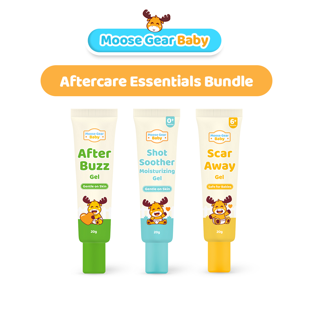 Moose Gear Baby Aftercare Essential Bundle 20g (1x Scar Away 1x Shot Soother 1x After Buzz)