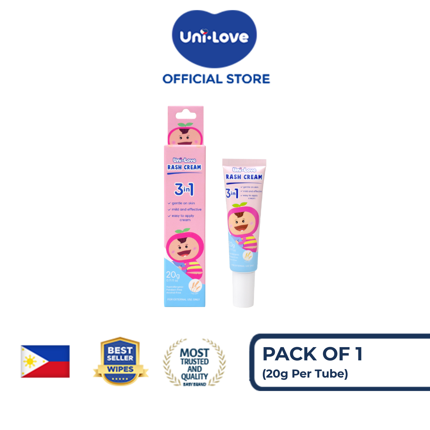 UniLove Rash Cream 20g Pack of 1