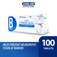 Pharex B-Complex 100 Tablets Vitamin B1+B6+B12 - Prevention of ngalay tusok manhid