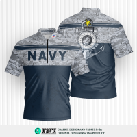 Philippine Navy PN 1 Camouflage Polo Shirt | Military Uniform Style | Graprix
