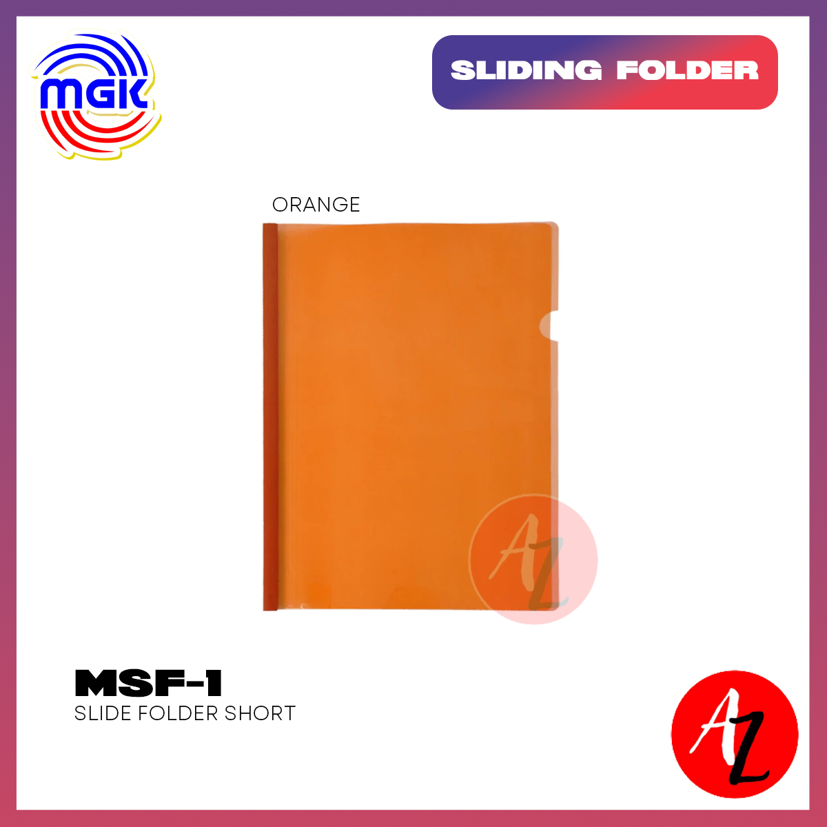 MGK 1pc Plastic Sliding Folder Short