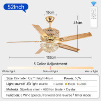 GOGEOUS retro ceiling fan with light modern ceiling fan with led light with remote 3 colors dimming 6 gear wind ceilings fan mute ceiling fan heavy duty ceiling fan 5 blades big ceiling fans for living room bedroom dinning roon Restaurant