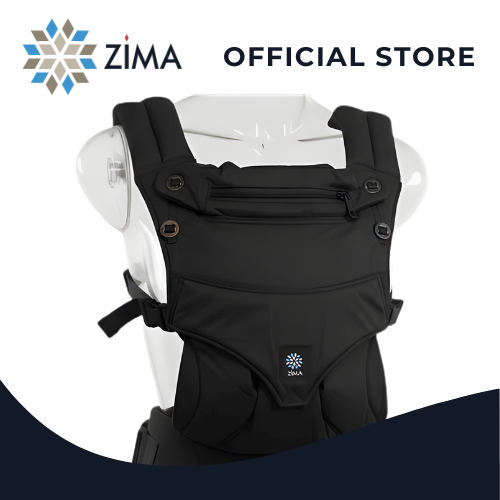 Zima NON MESH BLACK Ergonomic Baby Carrier for Newborns-Toddlers (3.5-20kg)