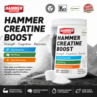 Hammer Nutrition Creatine Boost | 99.9% Pure Creapure® Creatine | Strength Recovery & Cognition
