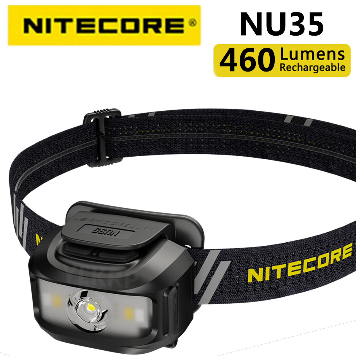 Nitecore Nu35 460 Lumens, Can Use The Built-in Battery and Easy-to-replace AAA Battery At The Same Time, USB-C Direct Charge Hybrid Power Endurance Headlight