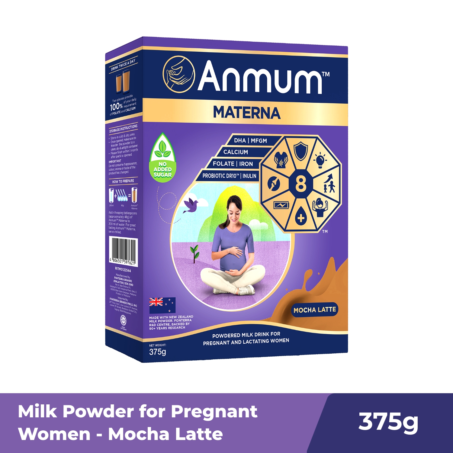 Anmum Materna Pregnancy Mik Powder Mocha Latte 375G