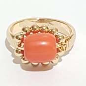 10k Coral Corales Ring Jewelry With Box