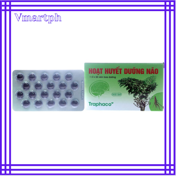 Hoat huyet duong nao Traphaco brain tonic - Film coated tablets (box of ...