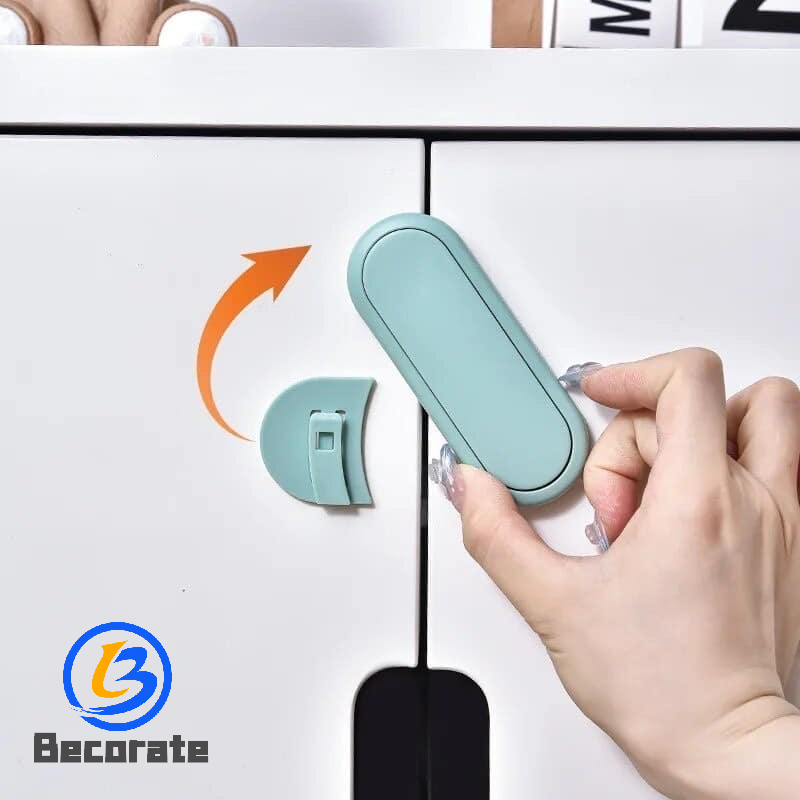 Baby Safety Cupboards Cabinet Locks Closure Drawer Door Kids Protector Self-Adhesive Fridge Closet Door Latch High Quality Anti-Pinching Furniture Clasp