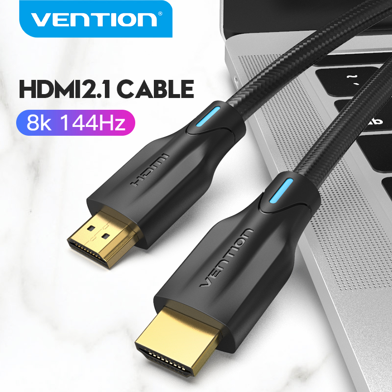 Vention hdmi 2.1 dây cáp cho xiaomi hộp mi cáp hdmi 8k/60hz 4k/120hz 48gbps cáp kỹ thuật số cho ps5 ps4 bộ chia cổng hdmi 8k hdmi 2.1
