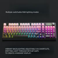Zeus x Eweadn V102 RGB Mechanical Feel Keyboard 16M RGB Colors Silent Typing Volume Knob LED Logo