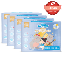 Cuddly Premium All Day Overnight Premium Baby Pants Diaper XXXL 30pcs x 4-Pack (120s)
