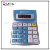Sofitec 8 Digits Colored Electronic Calculator SEC-1007 with Free Lithium Battery Calculator Office Supplies School Supplies