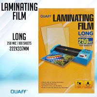 Short / A4 / Long QUAFF  Laminating Film 125micron & 250micron Hot Laminating Film (100 sheets)
