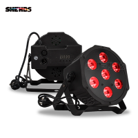 SHEHDS 7x12w RGBW LED Par Light for Church Wedding Stage KTV Disco Lighting