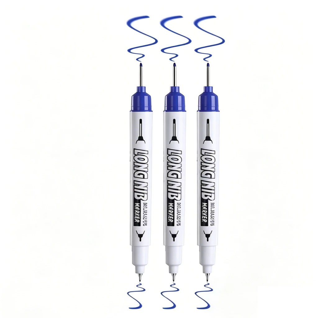 6Pcs/Set 20mm Waterproof Permanent Quick Drying Marker Pen Multifunctional Long Head Oily Metal Markers