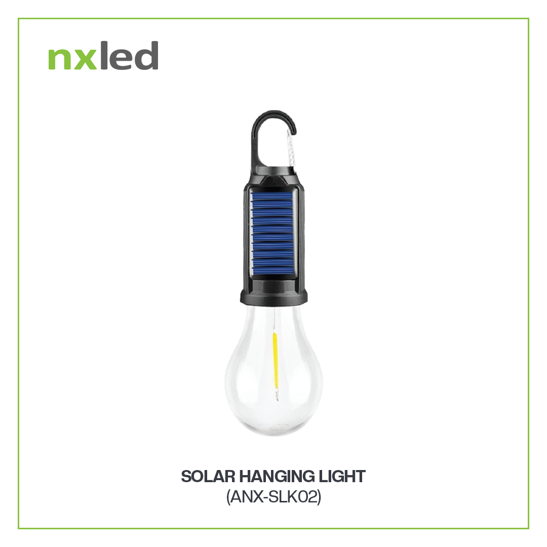 NXLED Solar Hanging Light Weatherproof IP44 Daylight Warm White 25W