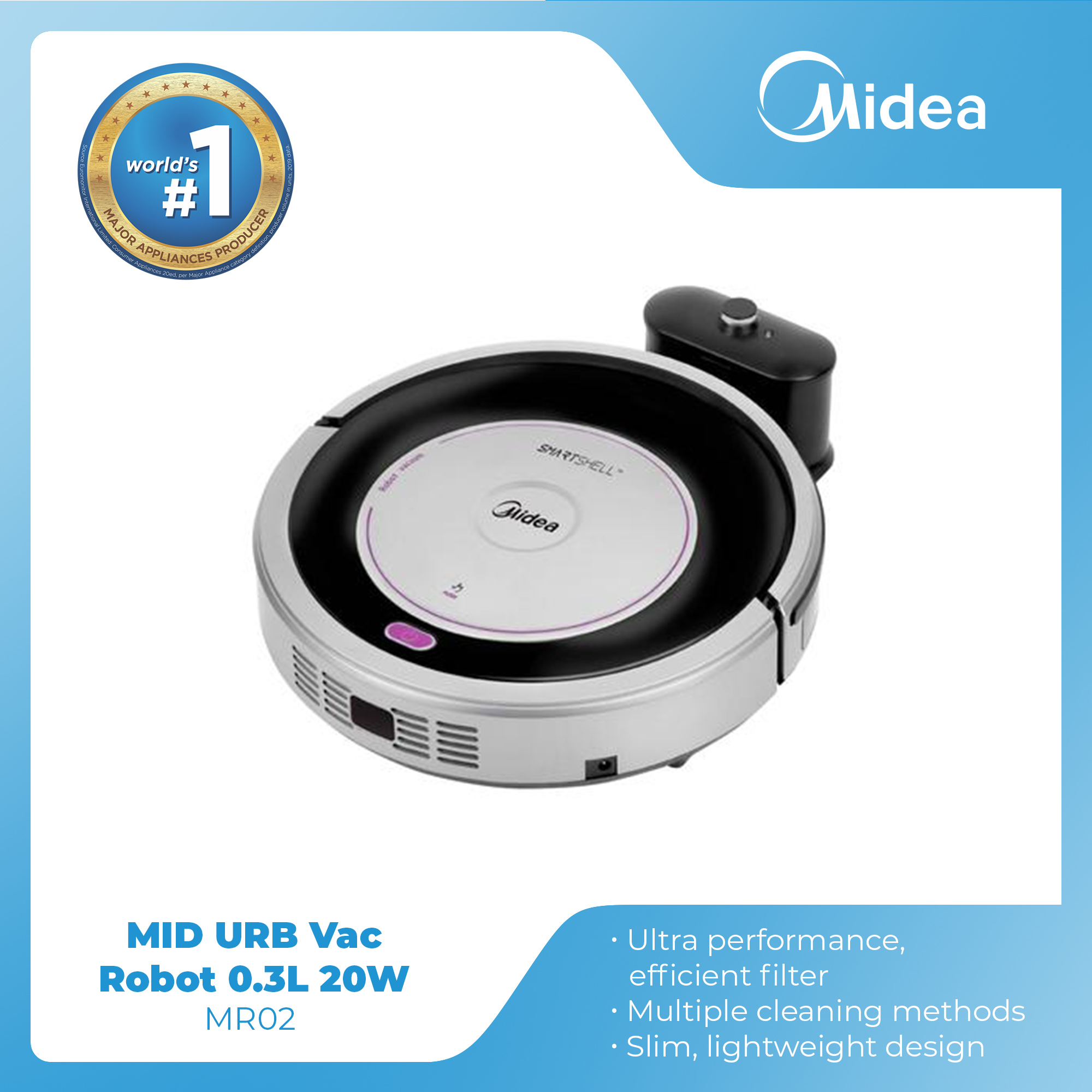 Midea Robot Vacuum Cleaner with Double 