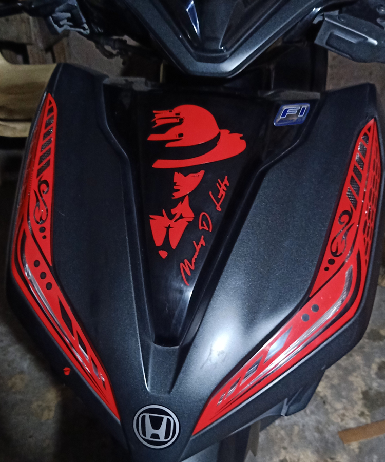 Monkey D Luffy One Piece. Decals Sticker. AZY Sticker Shop