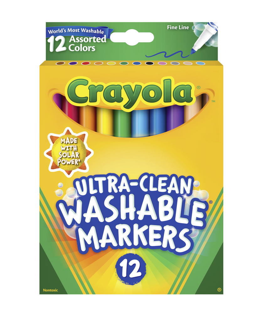 Crayola Ultra-Clean Washable Markers 12 Assorted Colors