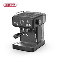 HiBREW 20Bar Semi Automatic Espresso Coffee Machine Temperature Adjustable 58mm Portafilter Cold/Hot Coffee Maker Metal CaseH10A