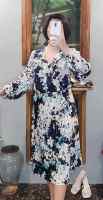Banana Republic Coordinates Set of Ruched Vneck Blouse and Midi Skirt - Floral