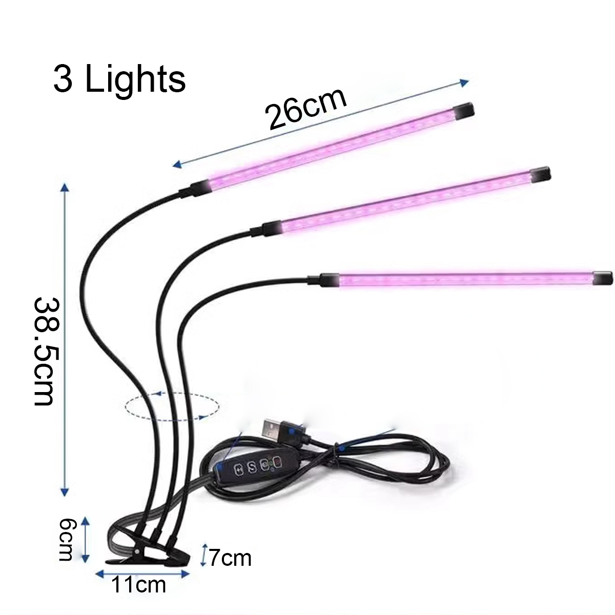 LED Plant Growth Lamp Use Succulent Plant Imitating Solar Lighting Fixture Full Spectrum Plant Light