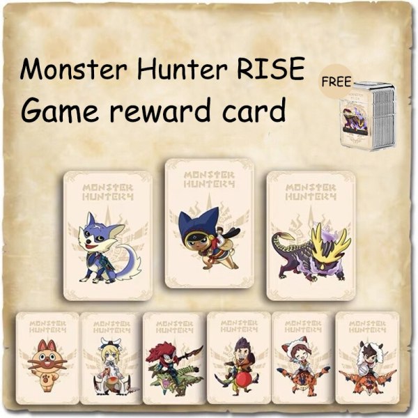 Thẻ Cho Nintendo Switch Monsters Hunter Rise Amiibo Rồng Hổ Recent, Amiibo Ailu Cat NS Phiên Bản Sưu Tập Liên Kết Thẻ NFC