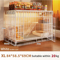 Petorldog 2 Layer Cat Cage Foldable Large Space Cat Villa With Bedpan Indoor Portable Pet Cage Dog Cat Rabbit Puppy Folding Cage