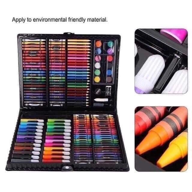 168 Pcs Kids Super Mega Art Coloring Set Crayons Oil Pastels Color Pencils For Drawing & Painting Students Gift