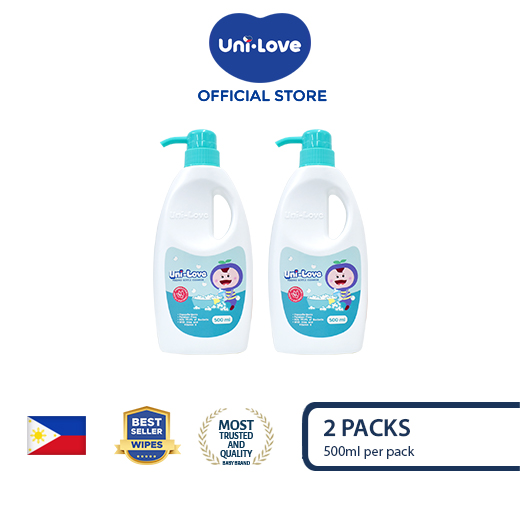 Uni-Love Baby Bottle Cleanser 500ml (Bottle Pump) x2