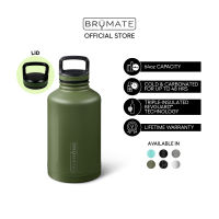 BrüMate GROWLR Triple-Insulated Tumbler 64oz (Stainless Steel Water Jug Tumbler for Hot and Cold)