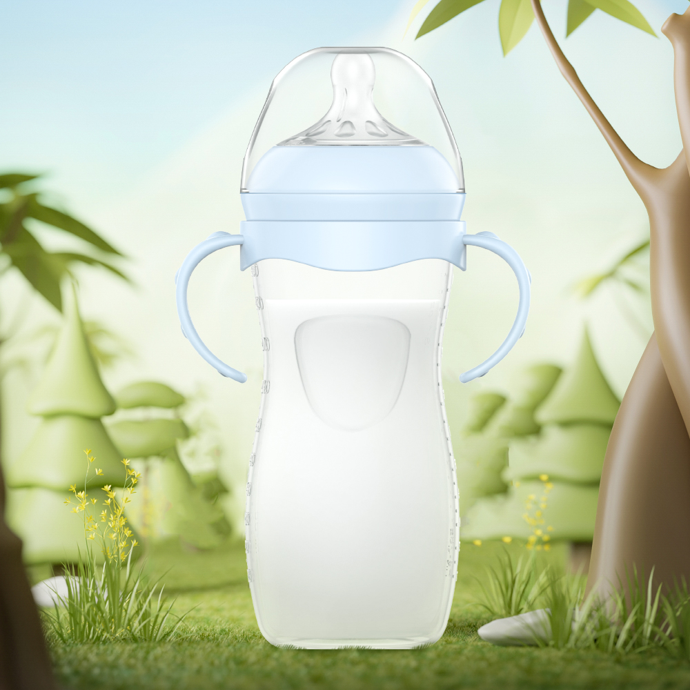 Dr.isla Natural Baby Bottle 5oz 8.5oz 11oz Newborn Slow Medium Fast Flow Spiral Milk Nipple Anti-Colic Feeder