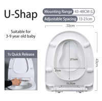 MANUYAMA Toilet seat 2 in 1 with Built in Potty Training SeatMagnetic Kids Seat and Cover Slow Close Fits both Adult and Child