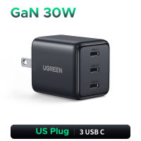 UGREEN 30W GAN 20W PD Multi-port Type C  USB A Fast Charger for infinix iPhone 18 17 16 pro max 15 pro max 14 pro 13 pro 12 pro xiaomi Redmi Huawei SAMSUNG Android Mobile Phone Charger