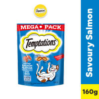 TEMPTATIONS Cat Treat Savory Salmon Flavor 160g