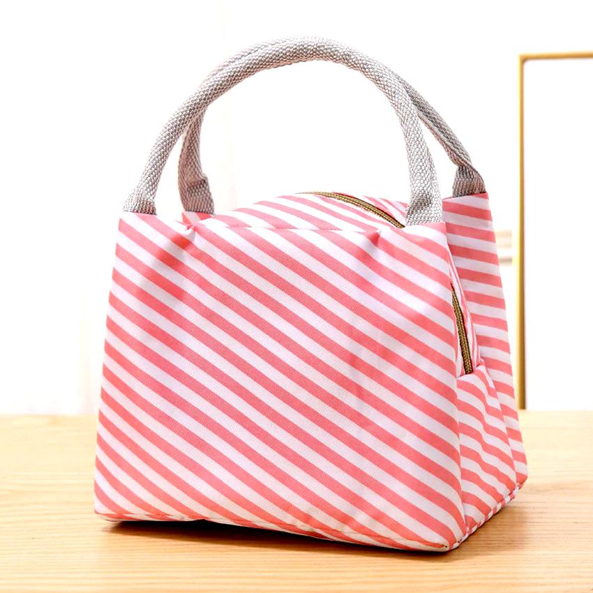 Thermal Functional Canvas Portable Insulated Lunch Bag