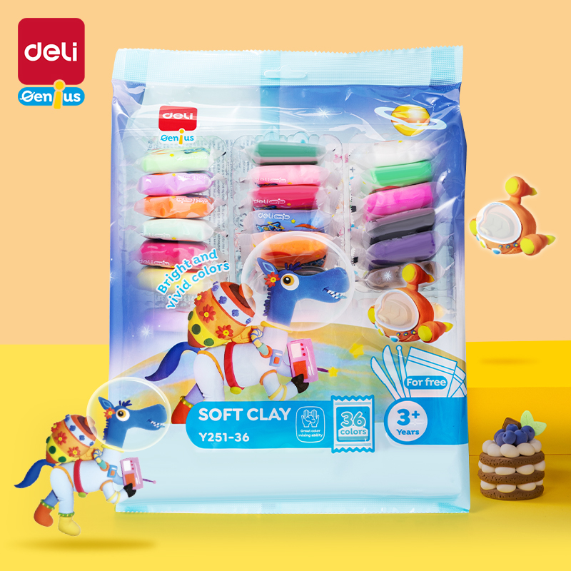 Deli 36Colors Ultra Light Clay (Mix)(Bag)