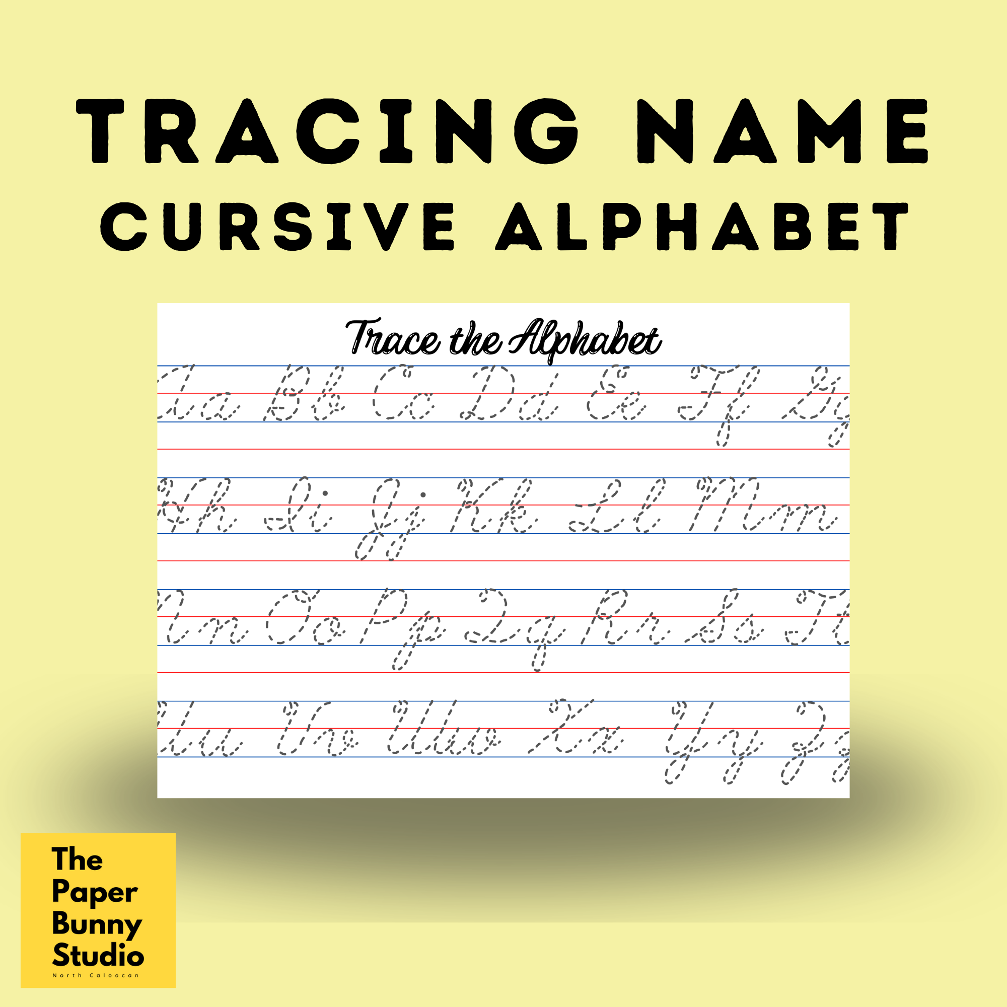 Customized Tracing Pad for Kids (Tracing Name Alphabet Numbers Shapes and Lines)