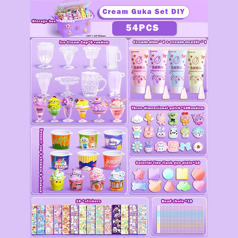 DIY Craft Set for Girls Perfect Keychain Making Kit with Cream Glue