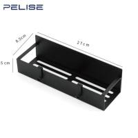 Pelise Magnetic Fridge Shelf Spice Storage Rack Refrigerator Side Shelf Black Household Space Saving