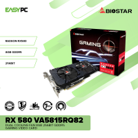 EasyPC | Biostar Rx 580 VA5815RQ82 Dual Cooling Fan 8gb 256bit GDdr5 Gaming  graphics card for Desktop PC